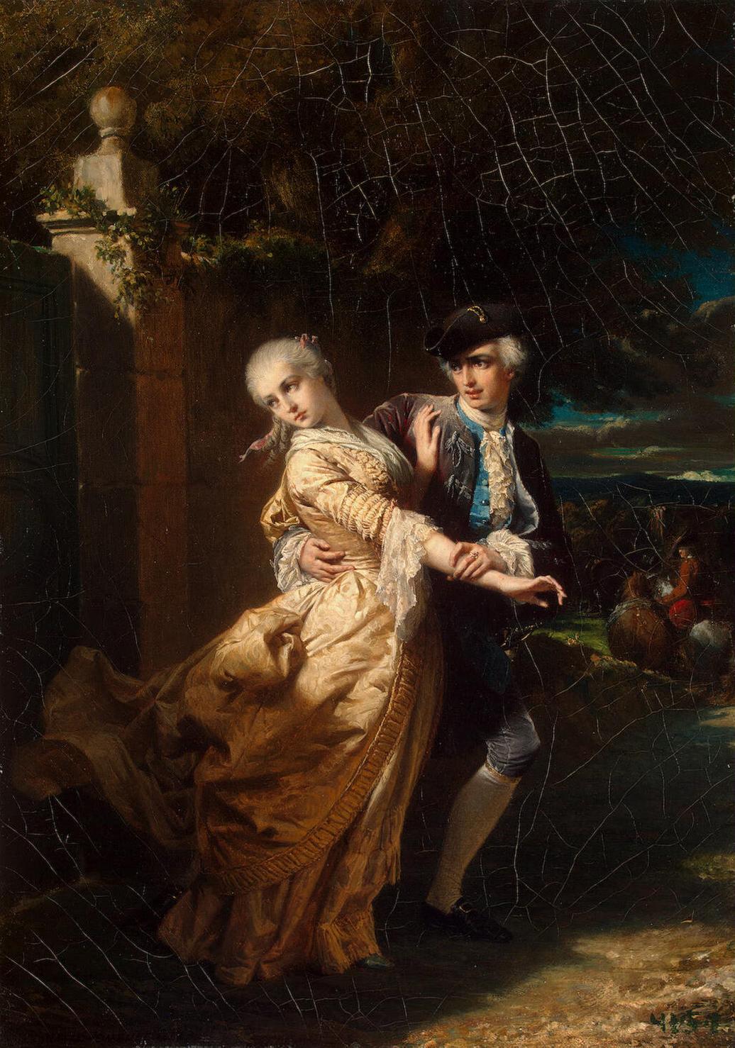 Lovelace Abducting Clarissa Harlowe by Louis Edouard Dubufe
